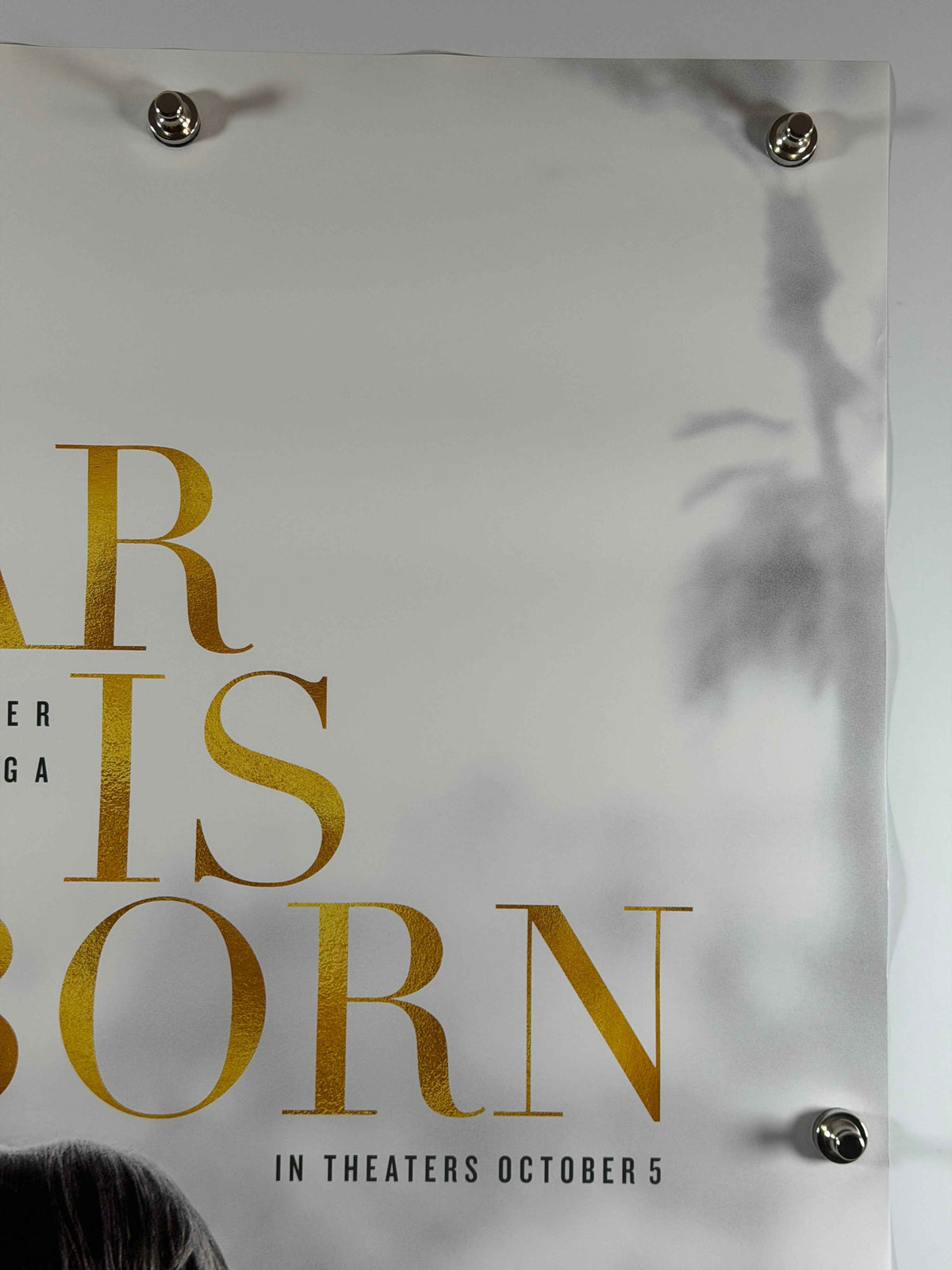 A STAR IS BORN 2018 Original Advance Movie Poster 27x40 DS Rolled Bradley Cooper Lady Gaga