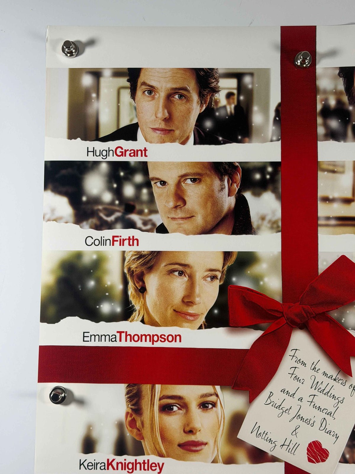 LOVE ACTUALLY 2003 Original Movie Poster 27x40 DS Rolled Hugh Grant Liam Neeson Keira Knightley