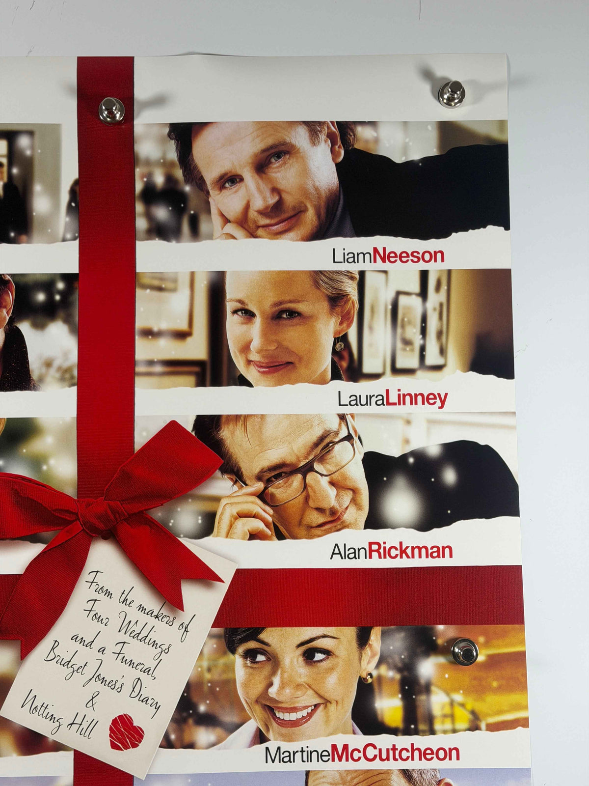 LOVE ACTUALLY 2003 Original Movie Poster 27x40 DS Rolled Hugh Grant Liam Neeson Keira Knightley