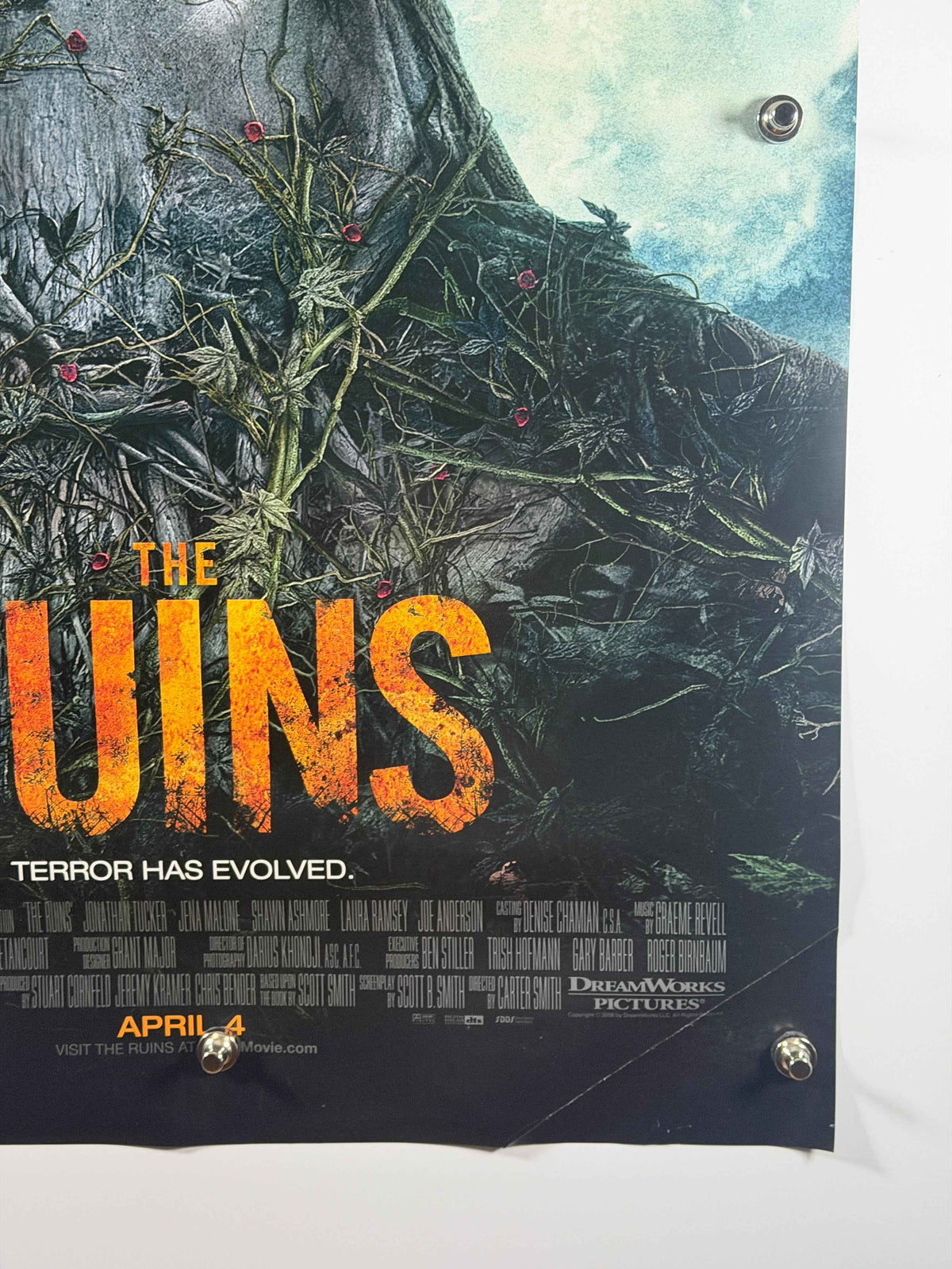 THE RUINS 2008 Original Movie Poster 27x40 DS Rolled Horror Carter Smith Jena Malone