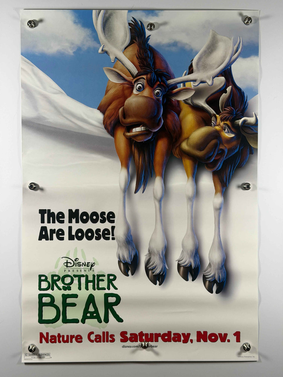 BROTHER BEAR 2003 Original Movie Poster 27x40 Rolled DS Disney Moose Teaser Poster
