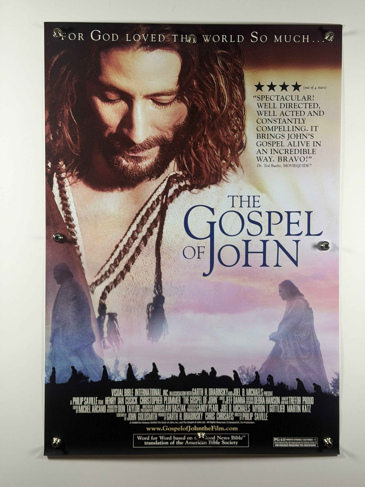 THE GOSPEL OF JOHN 2003 Original Movie Poster 27x40 SS Rolled Poster Henry Ian Cusick