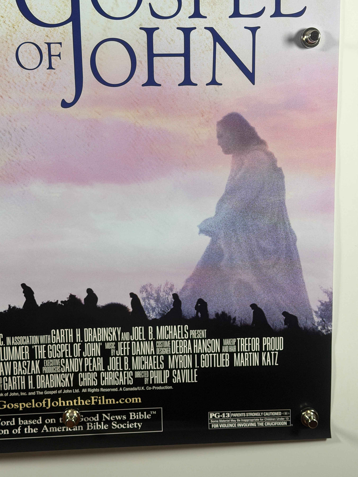 THE GOSPEL OF JOHN 2003 Original Movie Poster 27x40 SS Rolled Poster Henry Ian Cusick