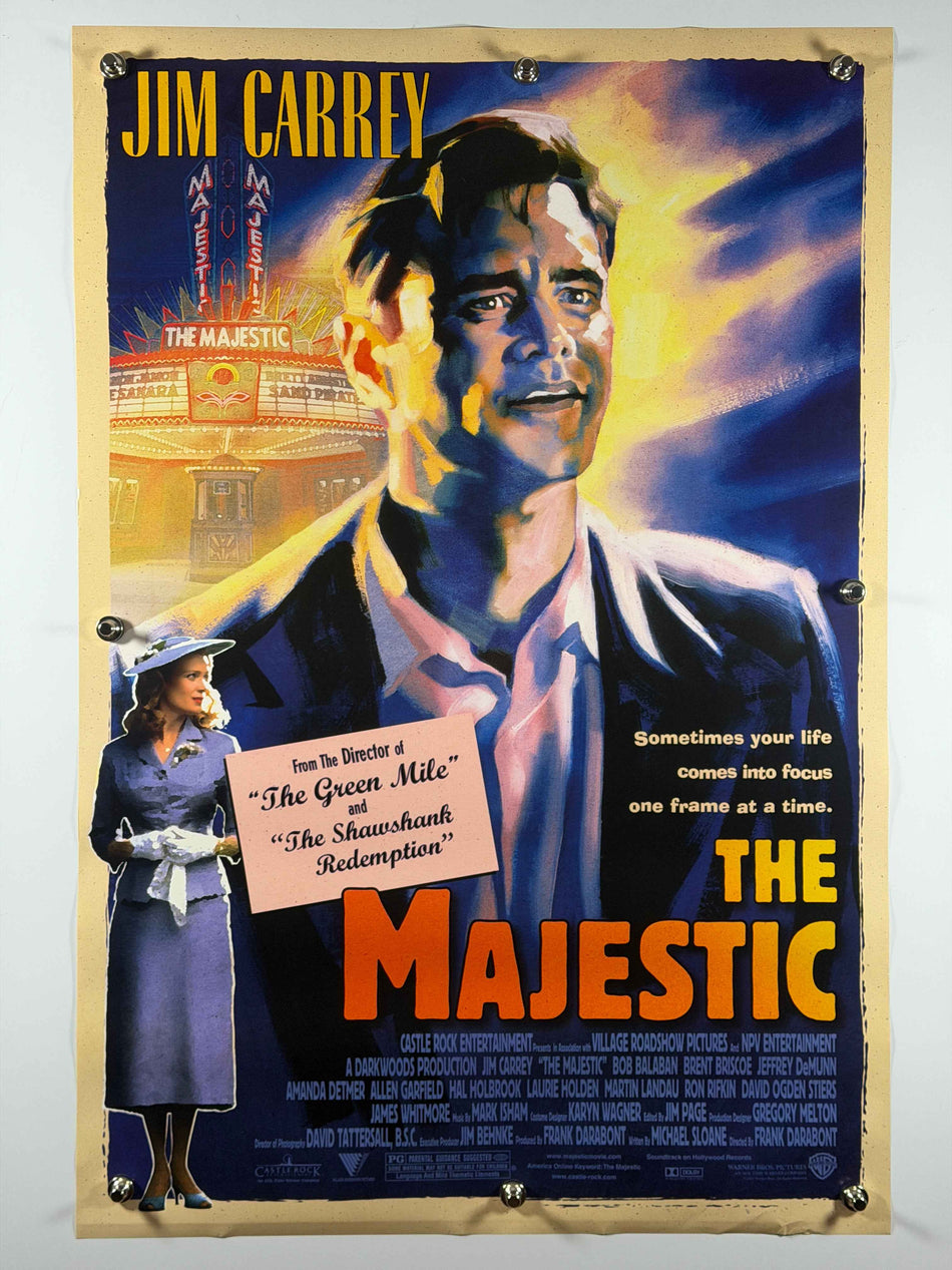 THE MAJESTIC 2001 Original Movie Poster 27x40 DS Rolled Poster Jim Carrey Frank Darabont