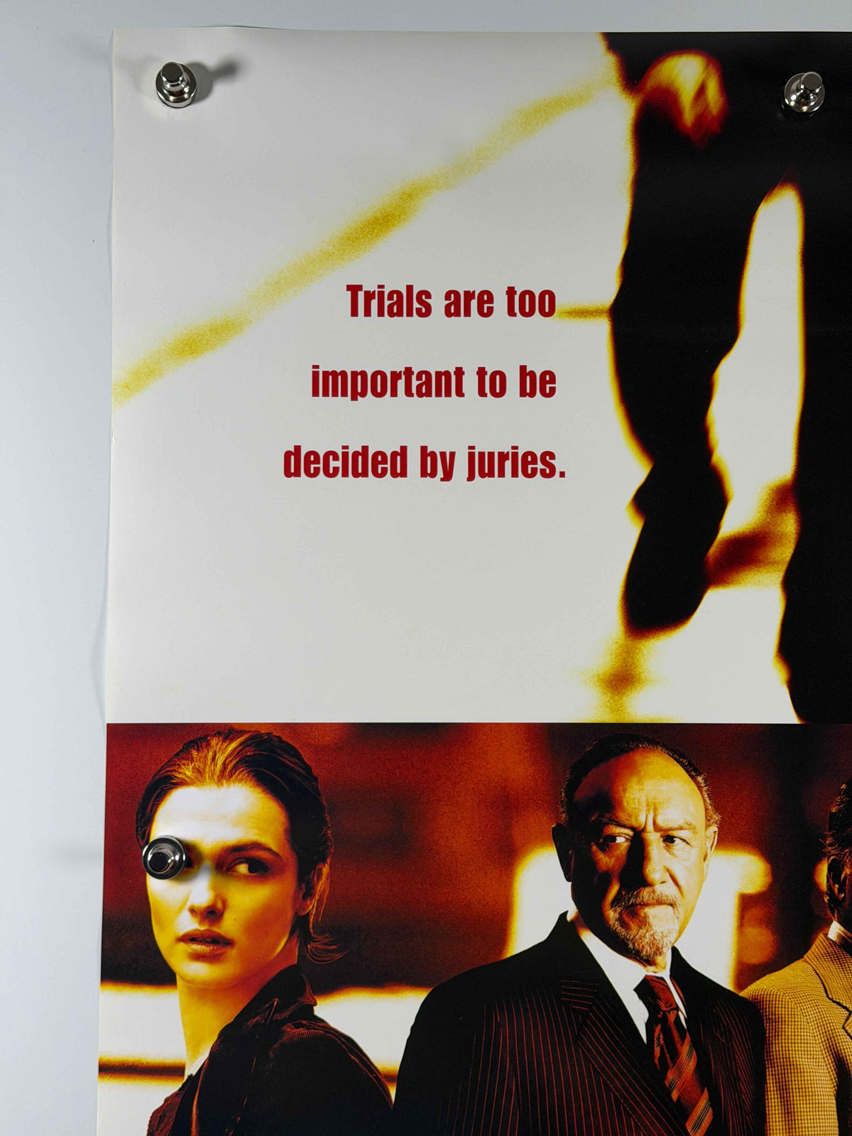 RUNAWAY JURY 2003 Original Movie Poster 27x40 SS Rolled John Cusack Gene Hackman Dustin Hoffman Rachel Weisz