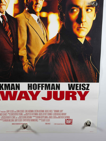 RUNAWAY JURY 2003 Original Movie Poster 27x40 SS Rolled John Cusack Gene Hackman Dustin Hoffman Rachel Weisz