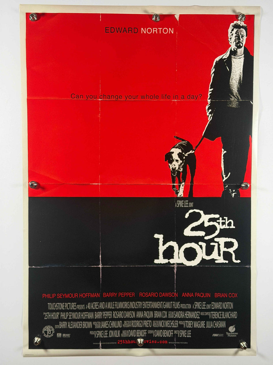 25TH HOUR 2002 Original Movie Poster 27x40 Rolled Edward Norton Spike Lee
