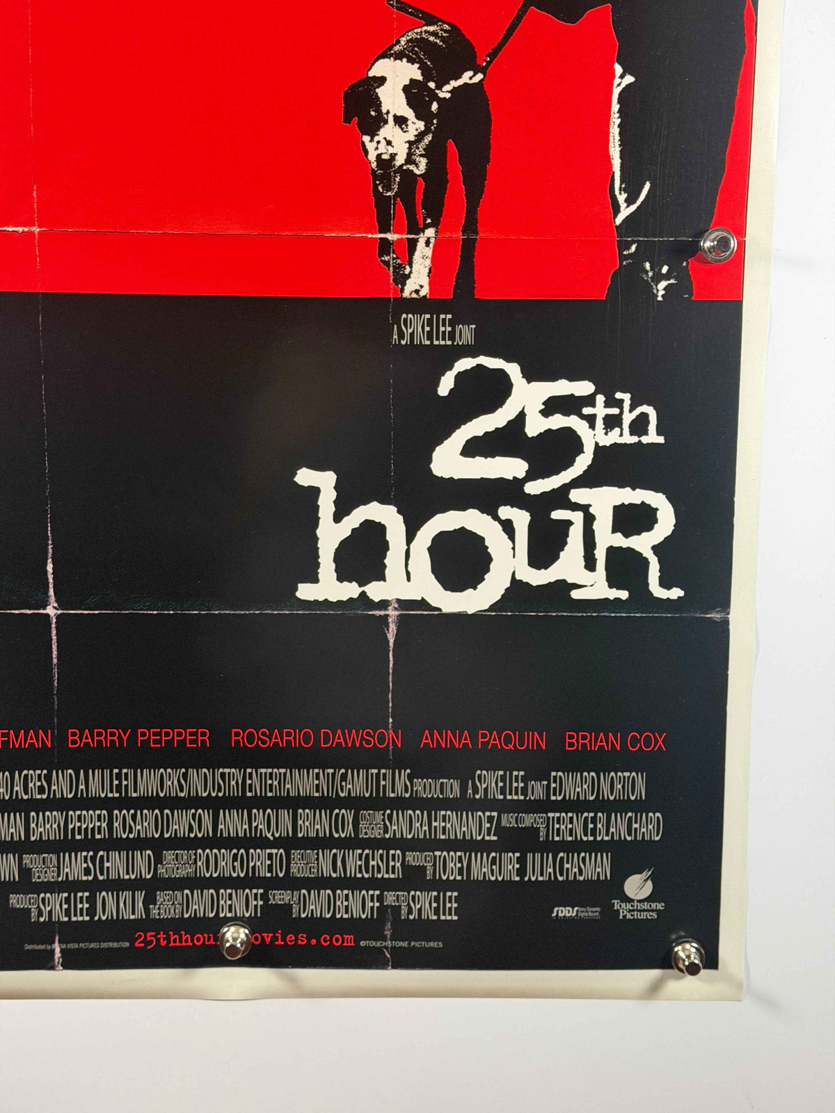 25TH HOUR 2002 Original Movie Poster 27x40 Rolled Edward Norton Spike Lee