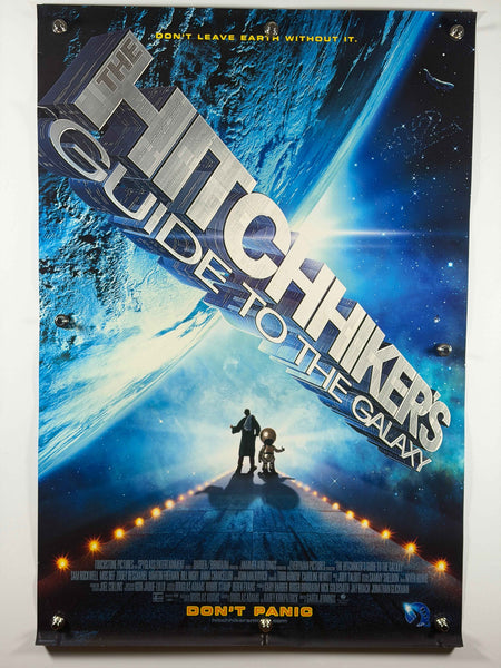 THE HITCHHIKER’S GUIDE TO THE GALAXY 2005 Original Movie Poster 27x40 Rolled DS Sam Rockwell Zooey Deschanel
