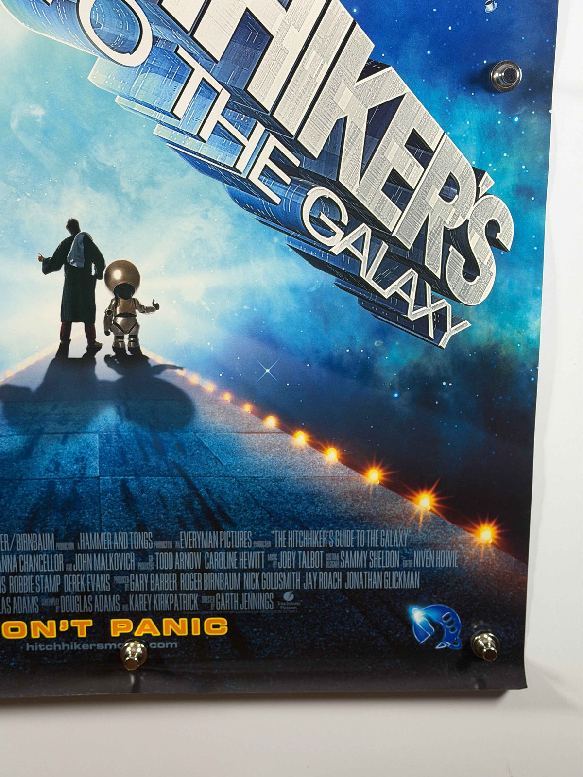 THE HITCHHIKER’S GUIDE TO THE GALAXY 2005 Original Movie Poster 27x40 Rolled DS Sam Rockwell Zooey Deschanel
