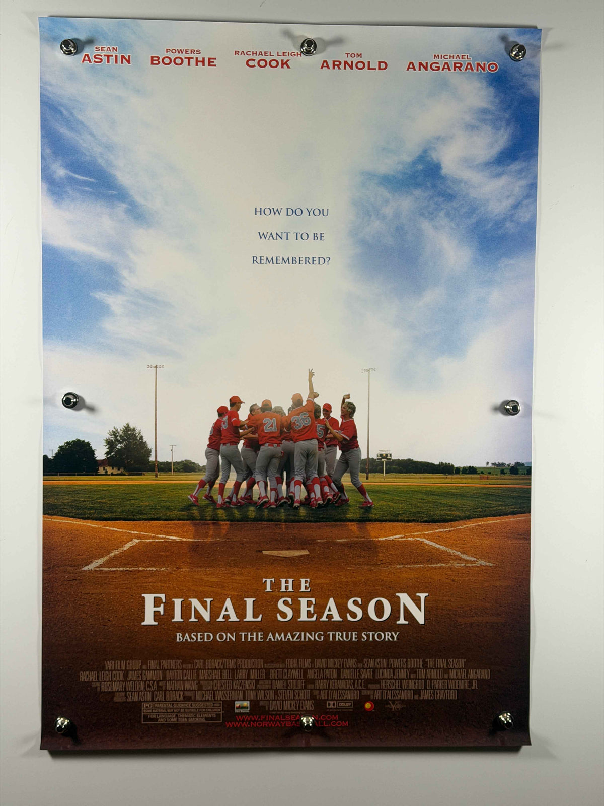 THE FINAL SEASON 2007 Original Movie Poster 27x40 DS Rolled Poster Sean Astin Powers Boothe