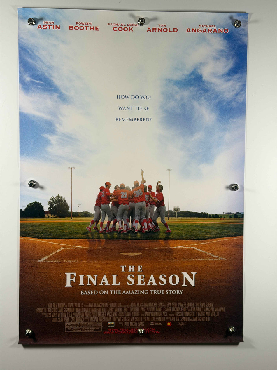 THE FINAL SEASON 2007 Original Movie Poster 27x40 DS Rolled Poster Sean Astin Powers Boothe