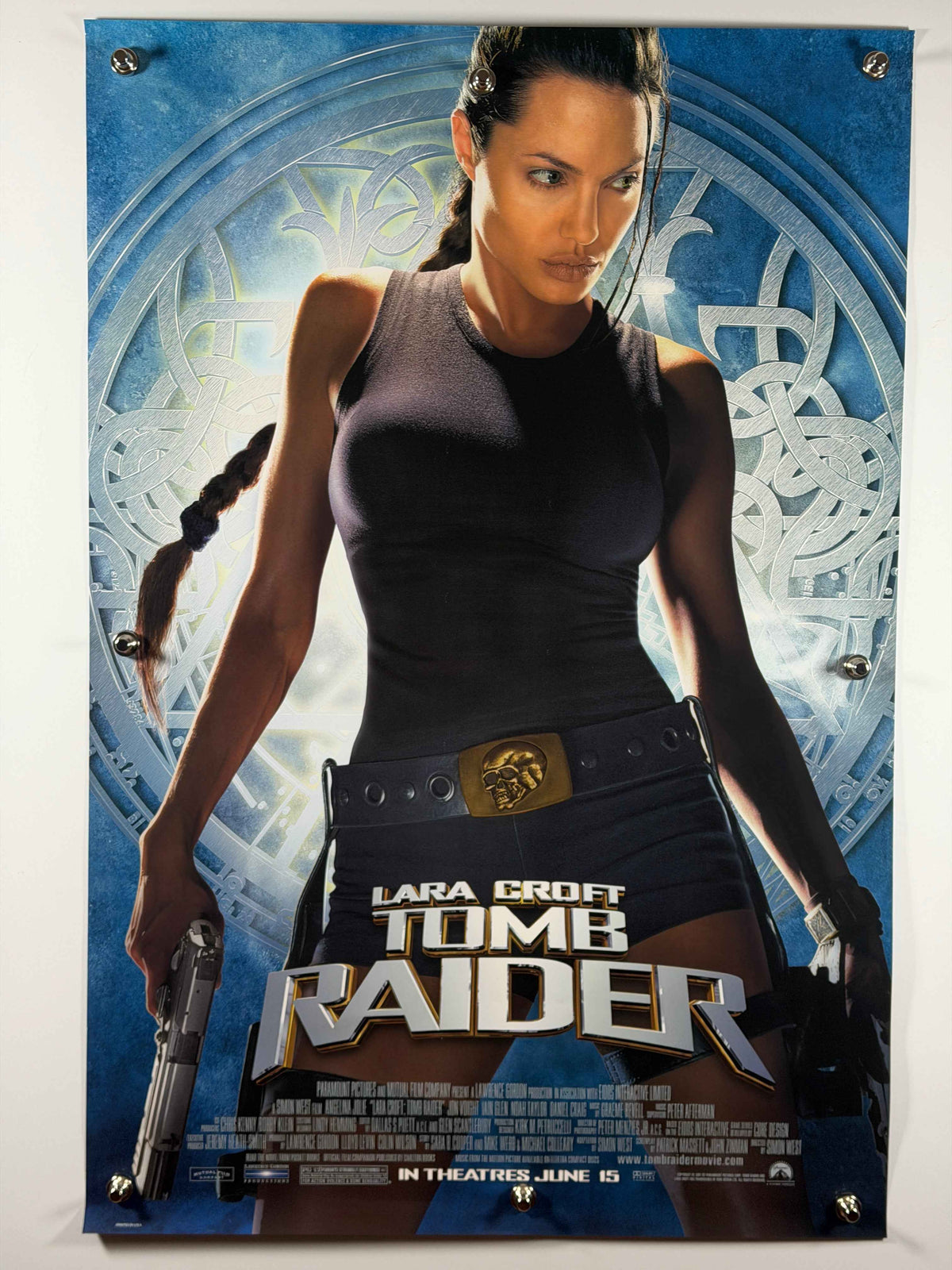 LARA CROFT: TOMB RAIDER 2001 Original Movie Poster 27x40 dS Rolled Angelina Jolie