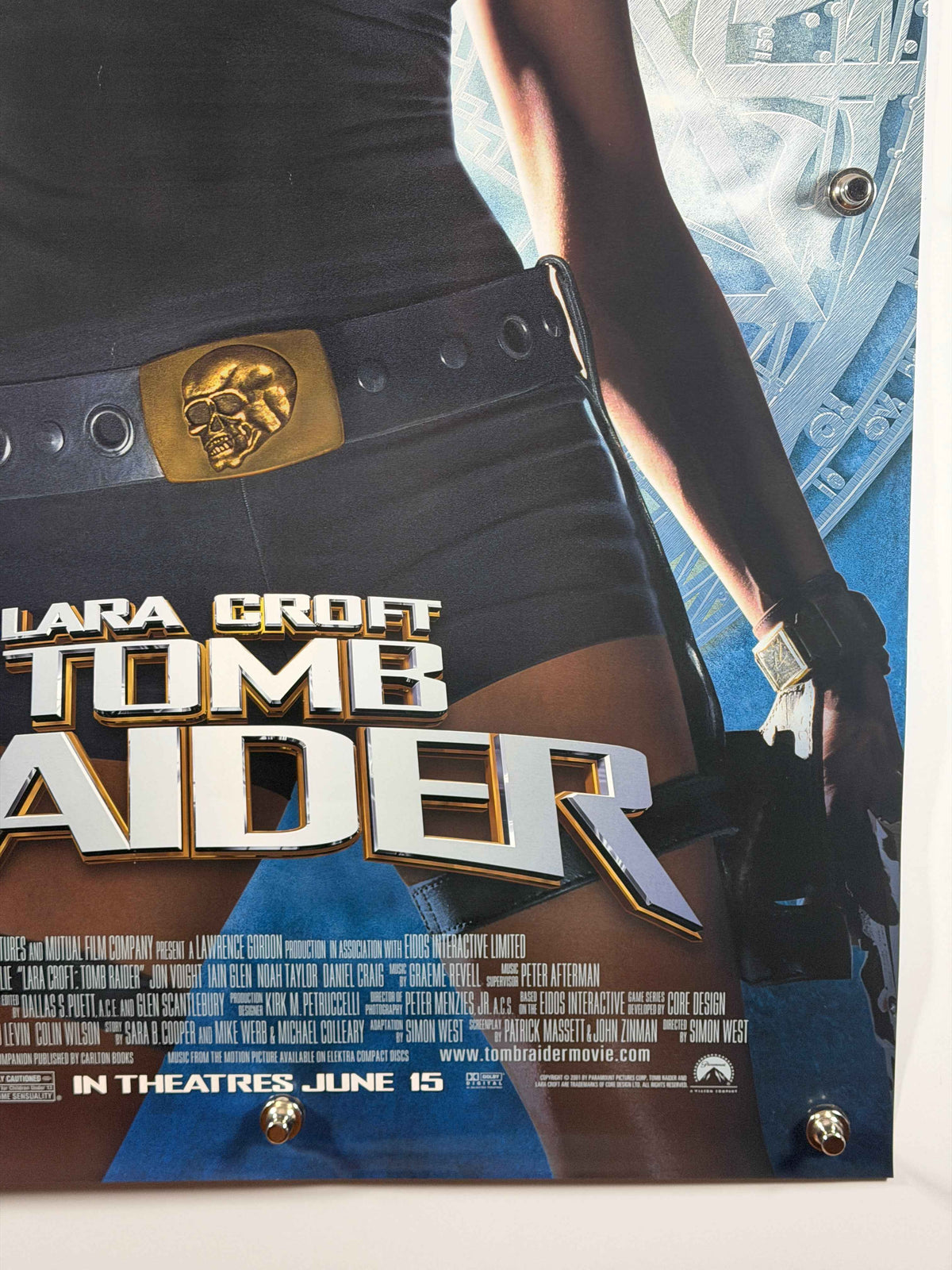 LARA CROFT: TOMB RAIDER 2001 Original Movie Poster 27x40 dS Rolled Angelina Jolie