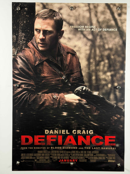 DEFICIANCE 2009 Original Movie Poster 27x40 DS Rolled Daniel Craig WWII War Drama