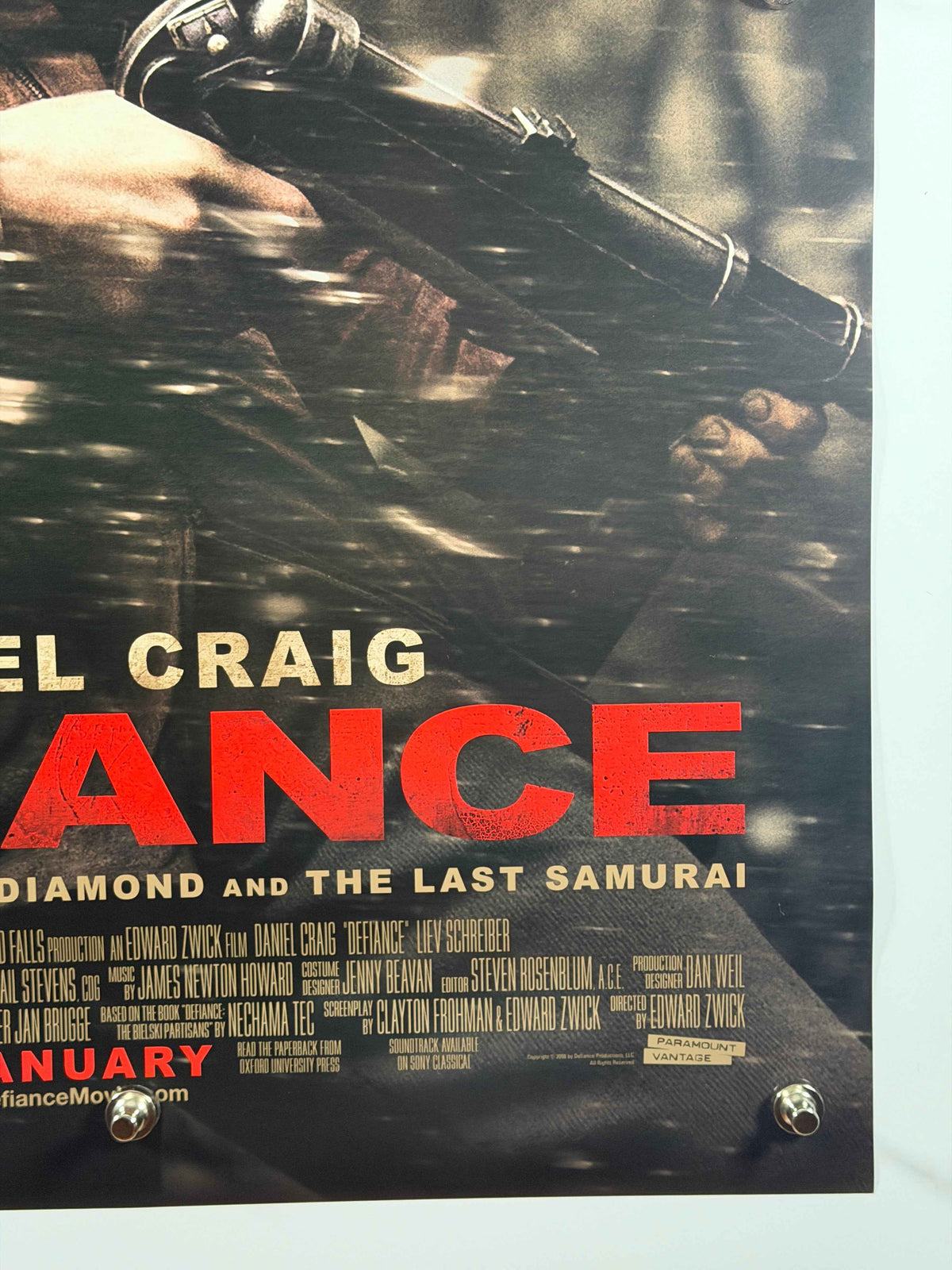 DEFICIANCE 2009 Original Movie Poster 27x40 DS Rolled Daniel Craig WWII War Drama