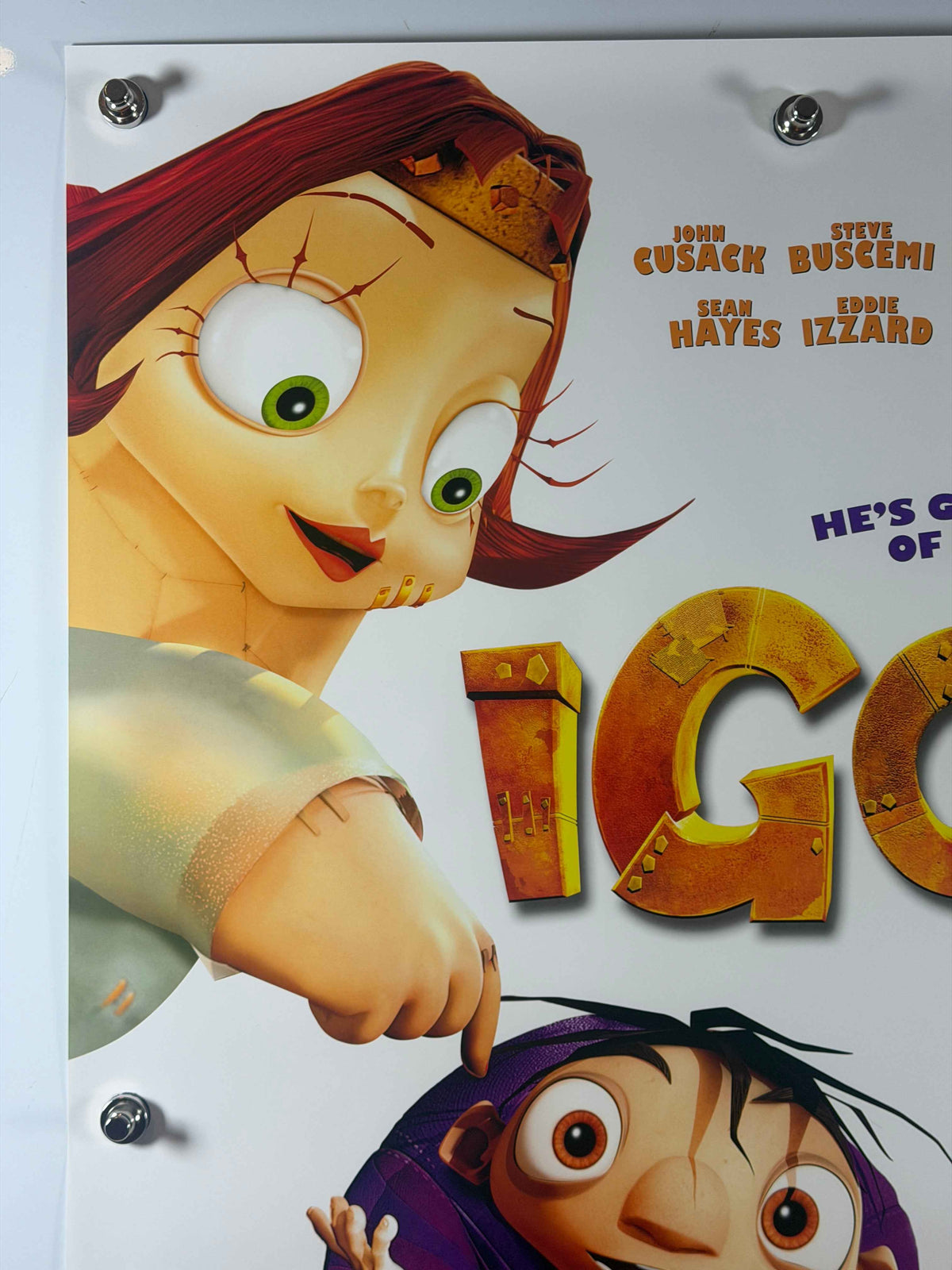 IGOR 2008 Original Movie Poster 27x40 DS Rolled John Cusack Steve Buscemi Animated Film