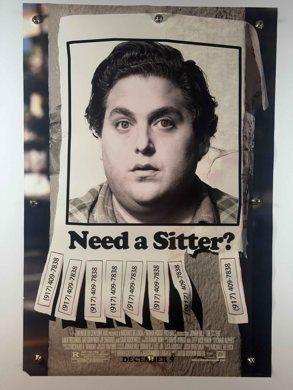 THE SITTER 2011 Original Movie Poster 27x40 DS Rolled Jonah Hill Need a Sitter