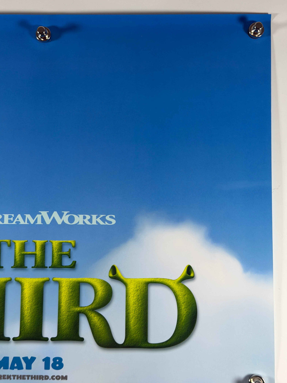SHREK THE THIRD 2007 Original Movie Poster 27x40 DS Rolled DreamWorks Teaser Poster