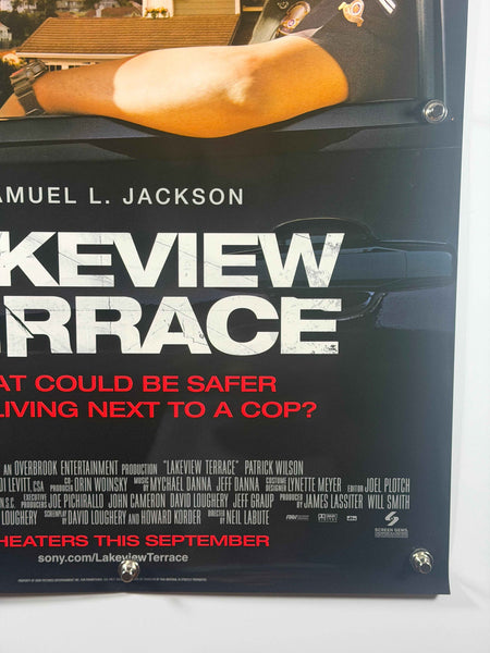 LAKEVIEW TERRACE 2008 Original Movie Poster 27x40 SS Rolled Poster Samuel L. Jackson