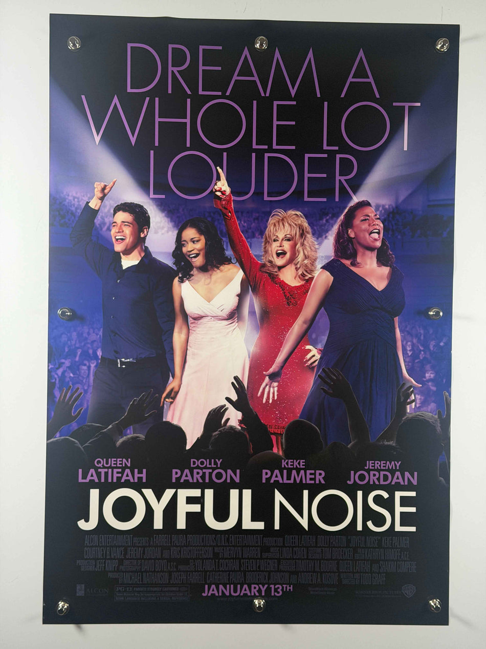 JOYFUL NOISE 2012 Original Movie Poster 27x40 Rolled DS Queen Latifah Dolly Parton Keke Palmer