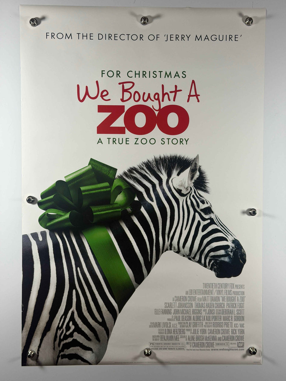 WE BOUGHT A ZOO 2011 Original Movie Poster 27x40 Rolled DS Matt Damon Scarlett Johansson