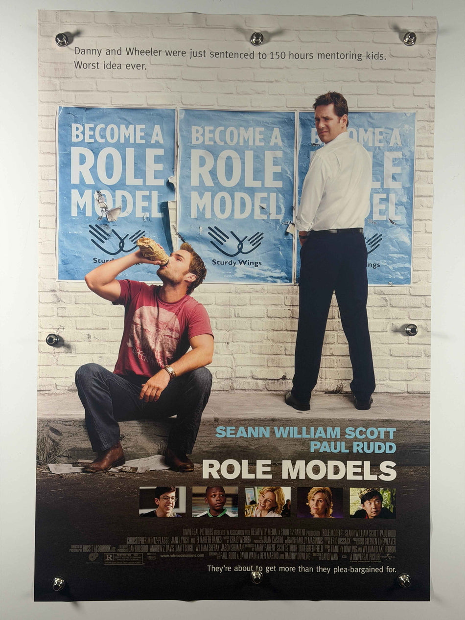 ROLE MODELS 2008 Original Movie Poster 27x40 Rolled DS Poster Seann William Scott Paul Rudd