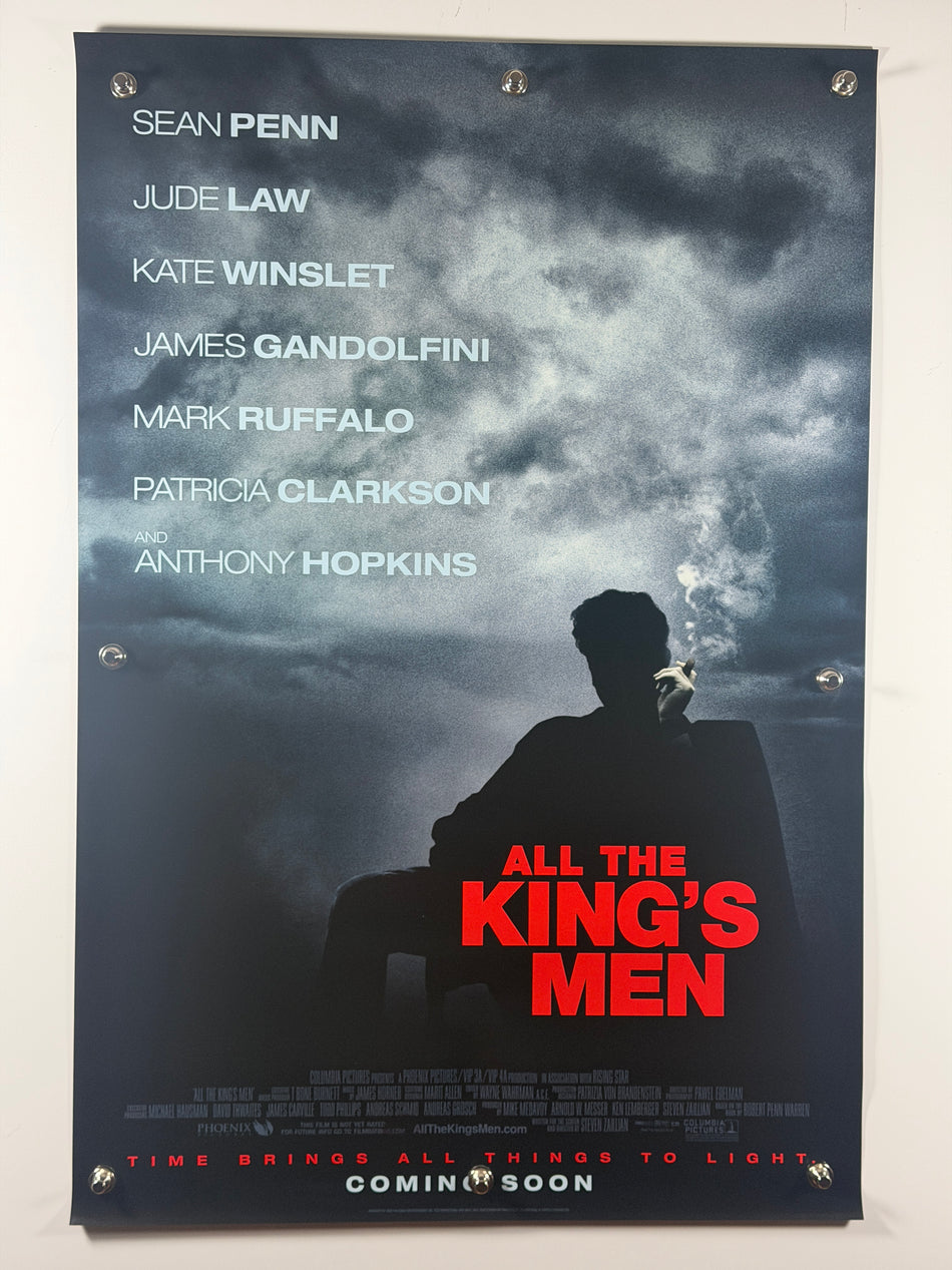 ALL THE KING’S MEN 2006 Original Movie Poster 27x40 DS Rolled Poster Sean Penn Jude Law
