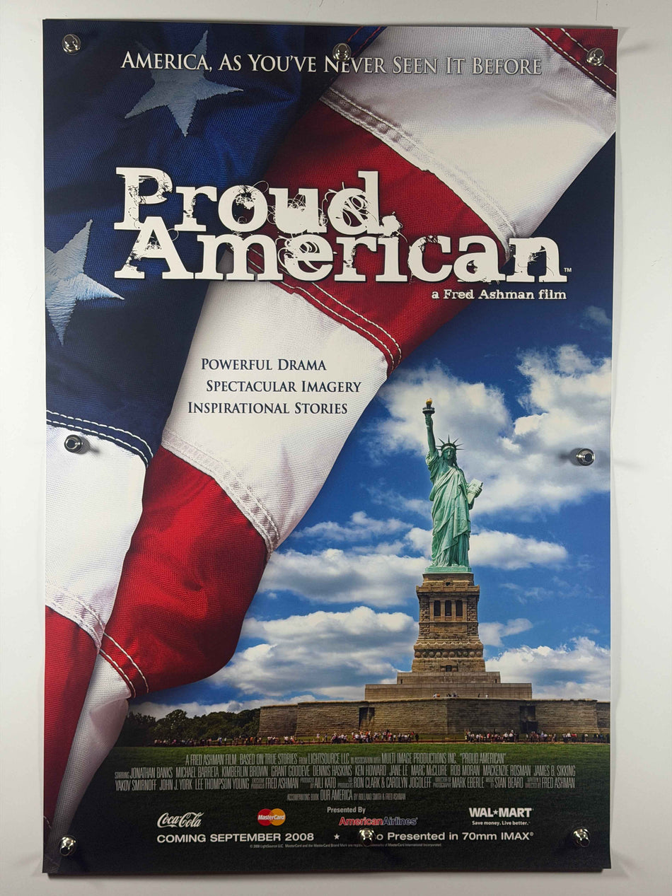 PROUD AMERICAN 2008 Original Movie Poster 27x40 DS Rolled 70mm IMAX Statue of Liberty