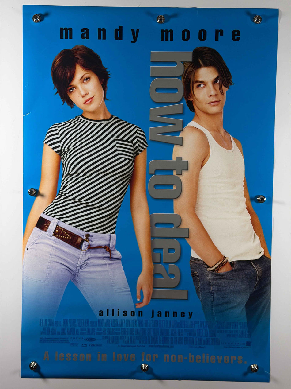 HOW TO DEAL 2003 Original Movie Poster 27x40 DS Rolled Mandy Moore Trent Ford