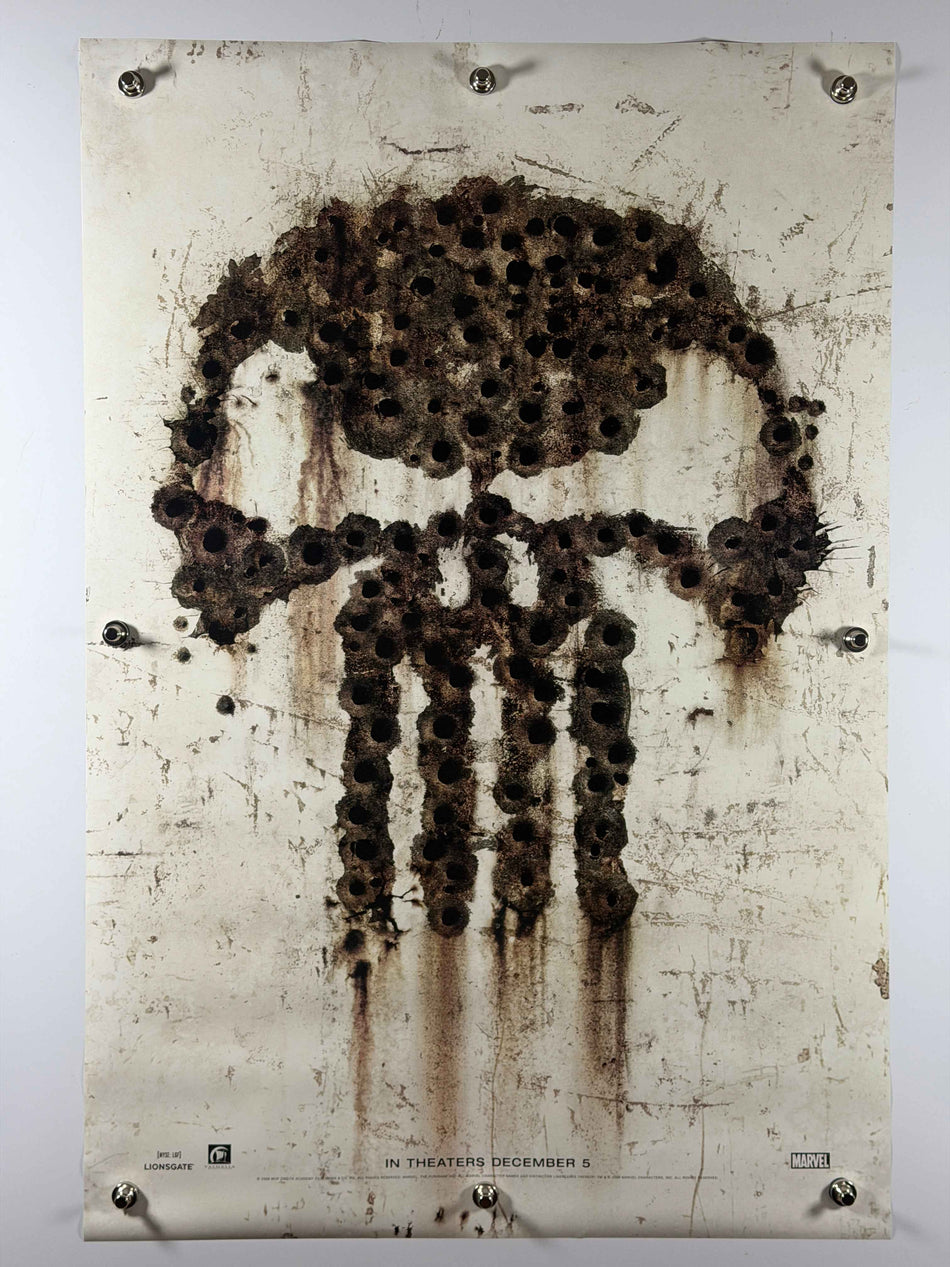 THE PUNISHER: WAR ZONE 2008 Original Movie Poster 27x40 DS Rolled Marvel Skull Teaser