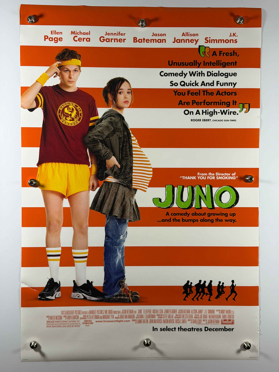 JUNO 2007 Original Movie Poster 27x40 DS Rolled Poster Ellen Page Michael Cera