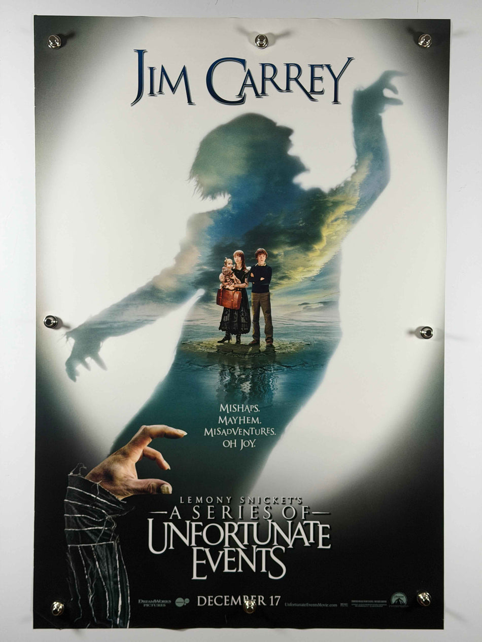 LEMONY SNICKET’S A SERIES OF UNFORTUNATE EVENTS 2004 Original Movie Poster 27x40 DS Rolled Jim Carrey