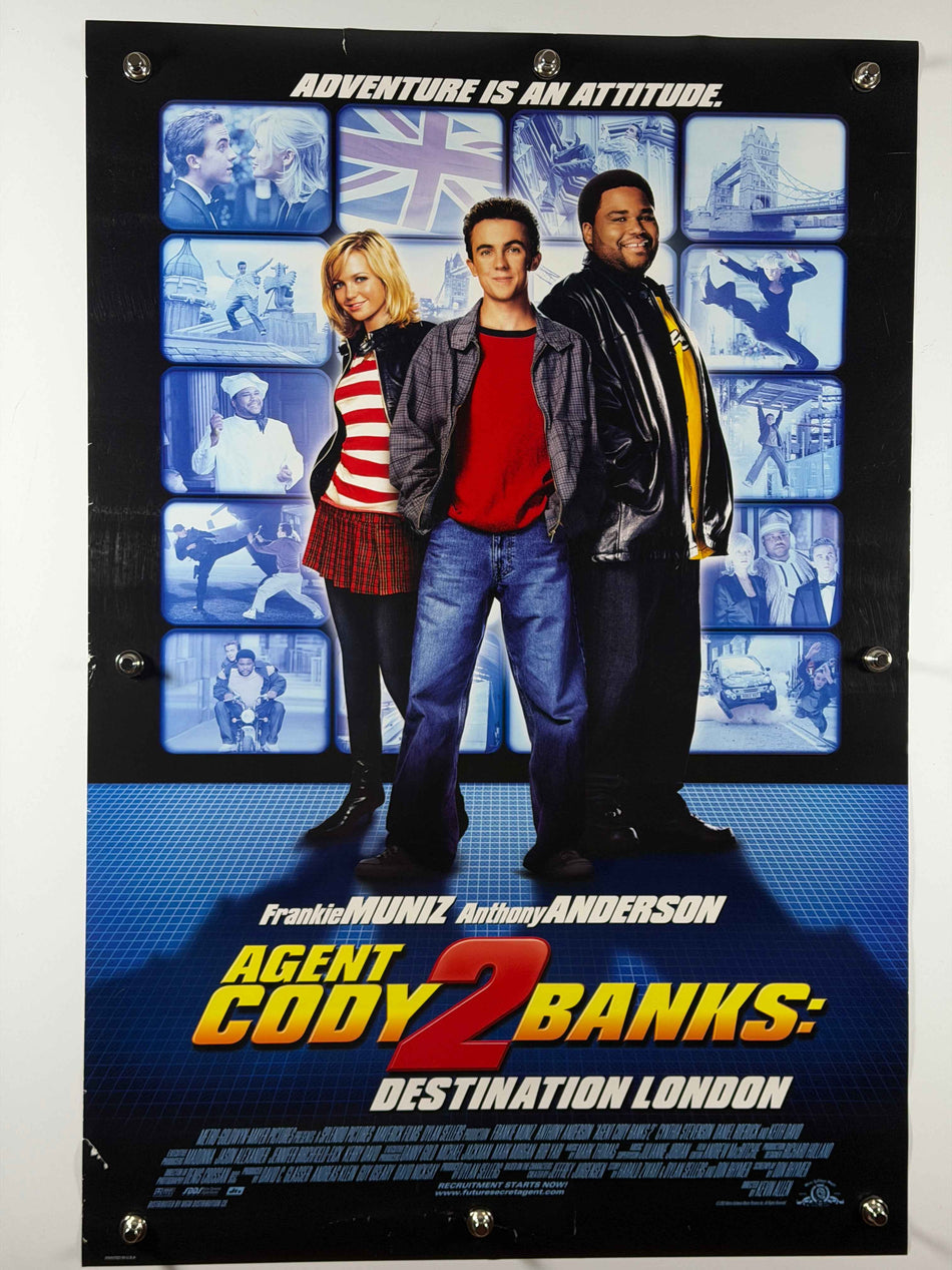 AGENT CODY BANKS 2: DESTINATION LONDON 2004 Original Movie Poster 27x40 Rolled Frankie Muniz Anthony Anderson