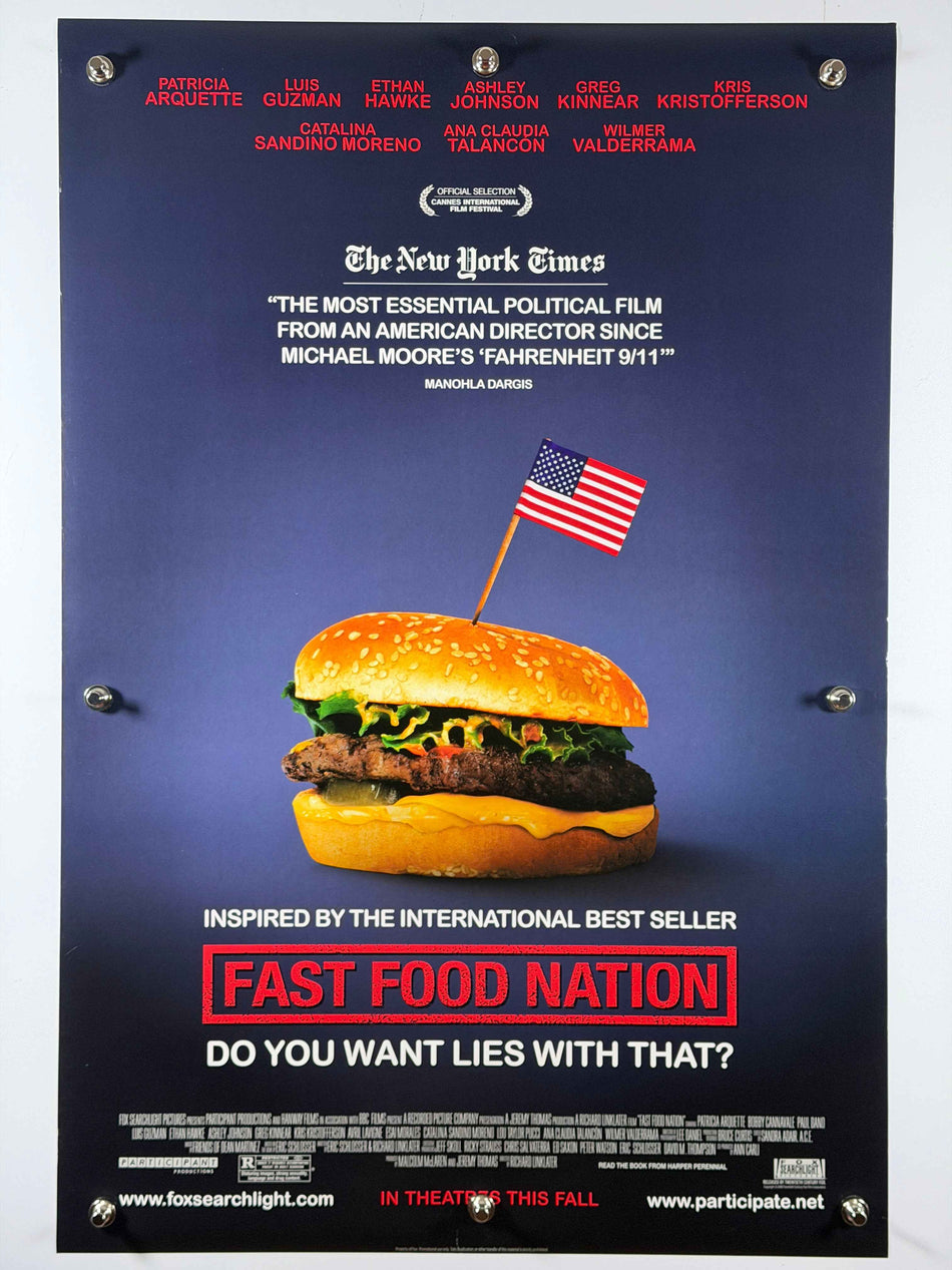 FAST FOOD NATION 2006 Original Movie Poster 27x40 DS Rolled Richard Linklater