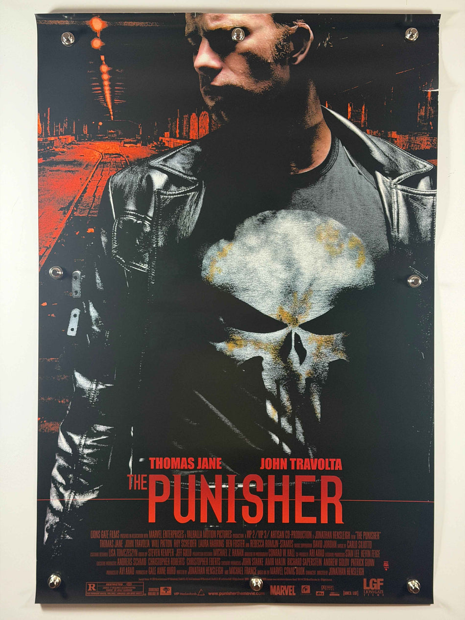 THE PUNISHER 2004 Original Movie Poster 27x40 DS Rolled Poster Thomas Jane John Travolta Marvel