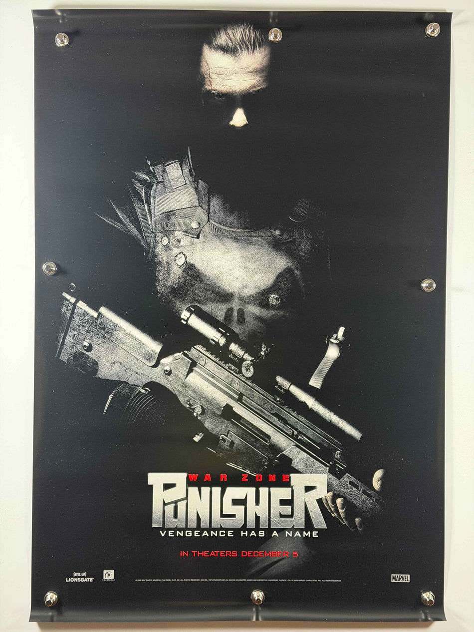 PUNISHER: WAR ZONE 2008 Original Movie Poster 27x40 DS Rolled Marvel Ray Stevenson