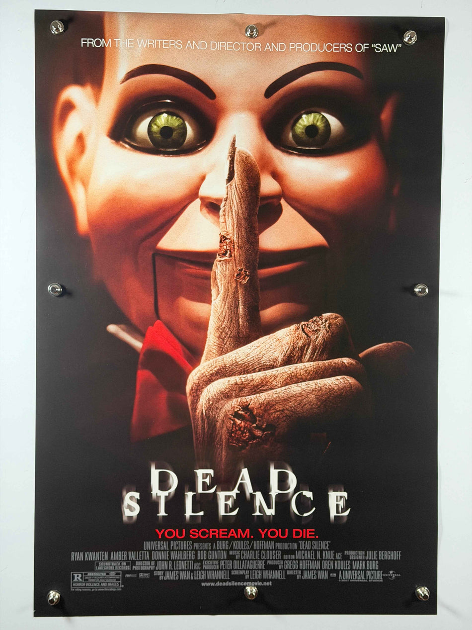 DEAD SILENCE 2007 Original Movie Poster 27x40 DS Rolled Horror James Wan