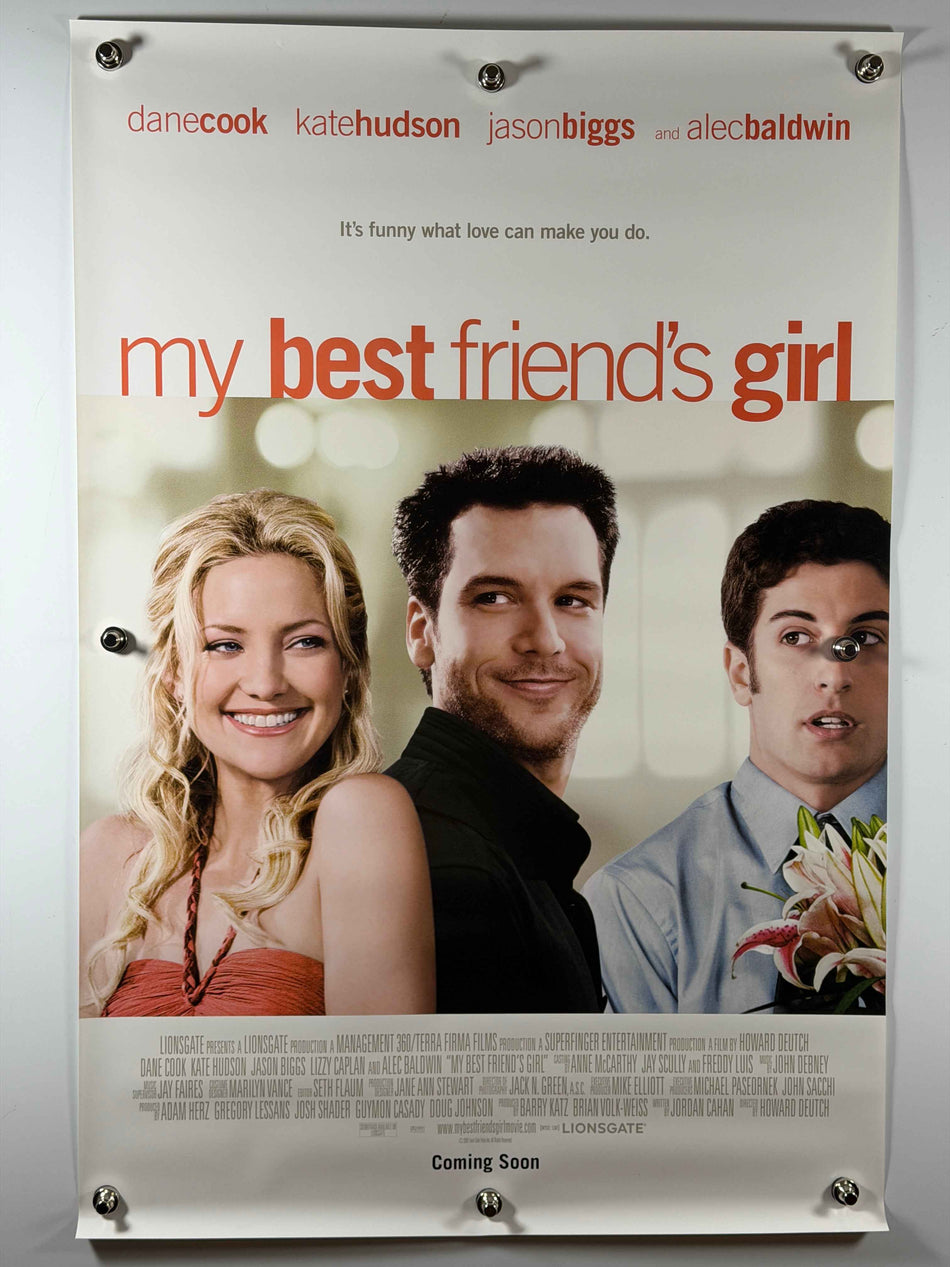 MY BEST FRIEND’S GIRL 2008 Original Movie Poster 27x40 DS Rolled Poster Dane Cook Kate Hudson Jason Biggs