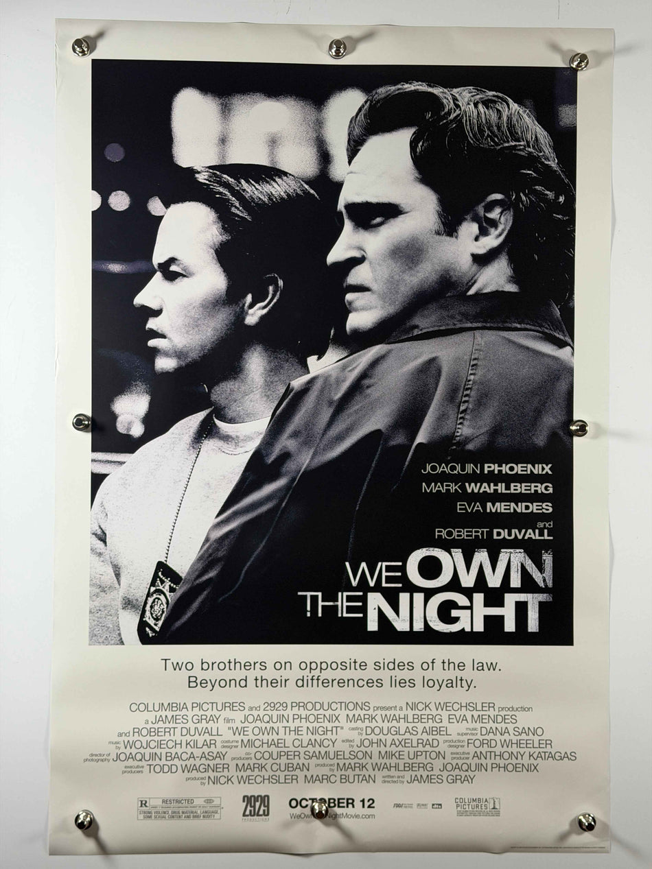 WE OWN THE NIGHT 2007 Original Movie Poster 27x40 DS Rolled Joaquin Phoenix Mark Wahlberg