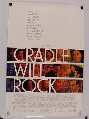 CRADLE WILL ROCK 1999 Original Movie Poster 27x40 DS Rolled Hank Azaria - Joe's Geek VLT