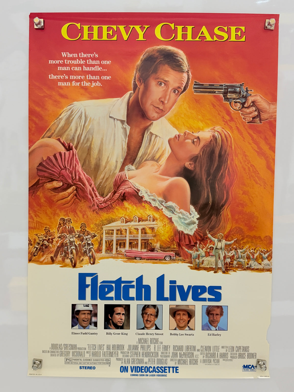 FLETCH LIVES Home Video poster - exact item front