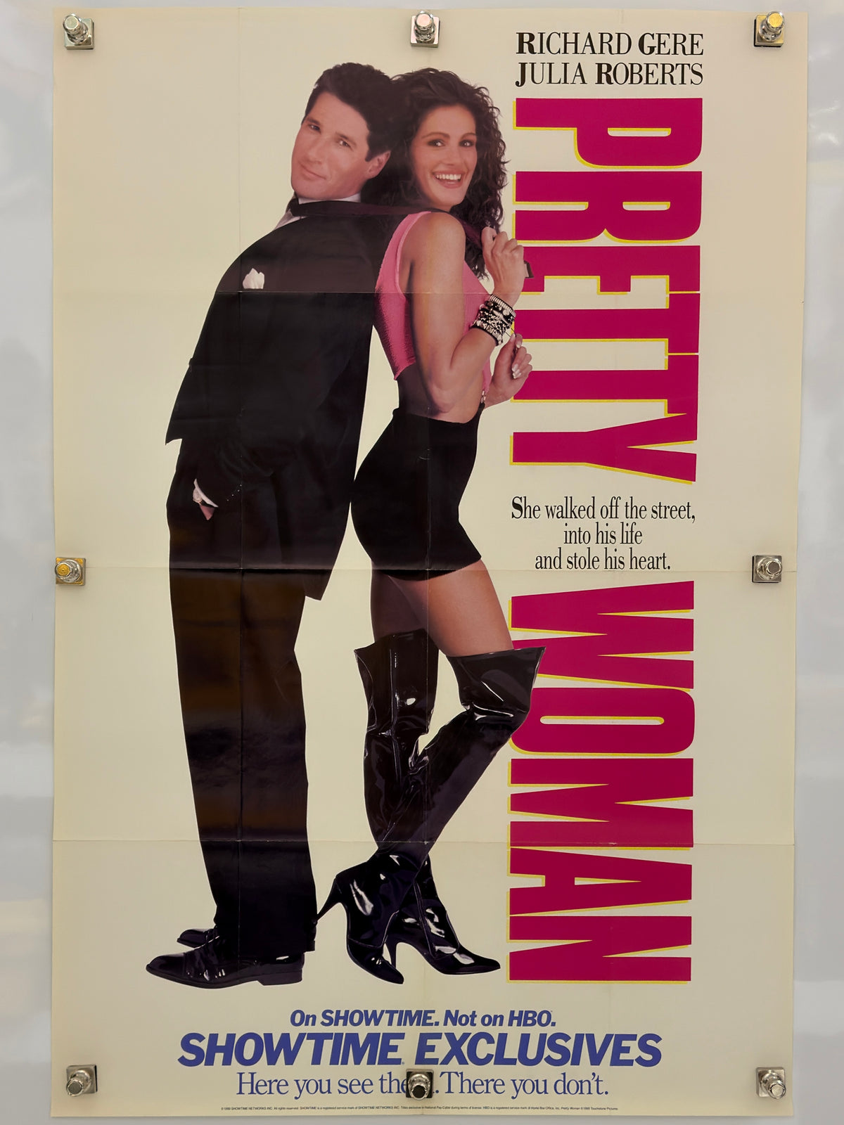 PRETTY WOMAN Showtime Promotional poster - exact item front