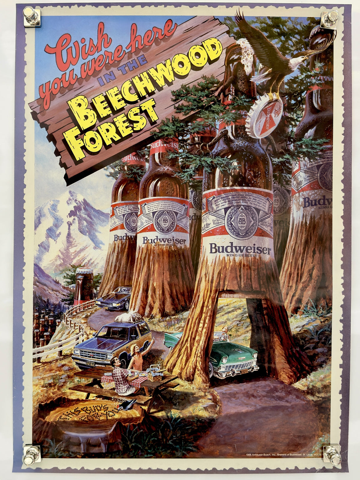 Wish You Were Here in Beechwood Forest (1986) Budweiser poster