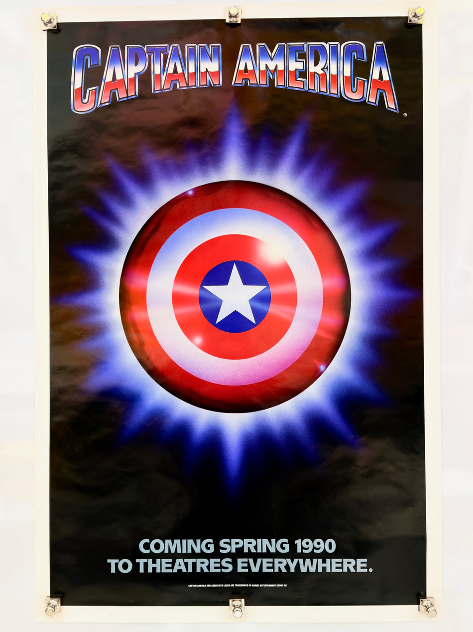 Captain America (1990) Original Advance Teaser Movie Poster 27x40 DS Rolled Matt Salinger