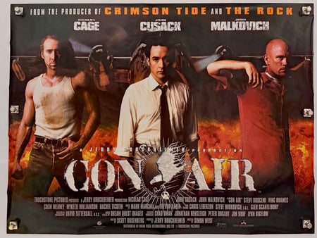 Con Air (1997) Original UK Quad Movie Poster 40x30 Nicolas Cage
