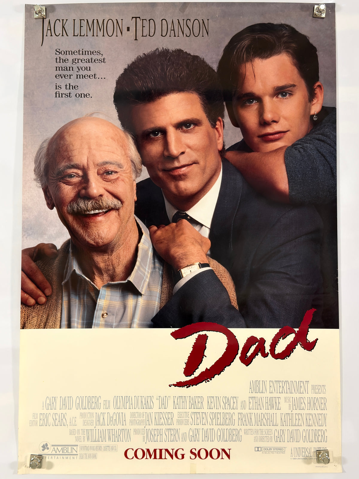 Dad (1989) Original Movie Poster 27x40 DS Rolled Jack Lemmon