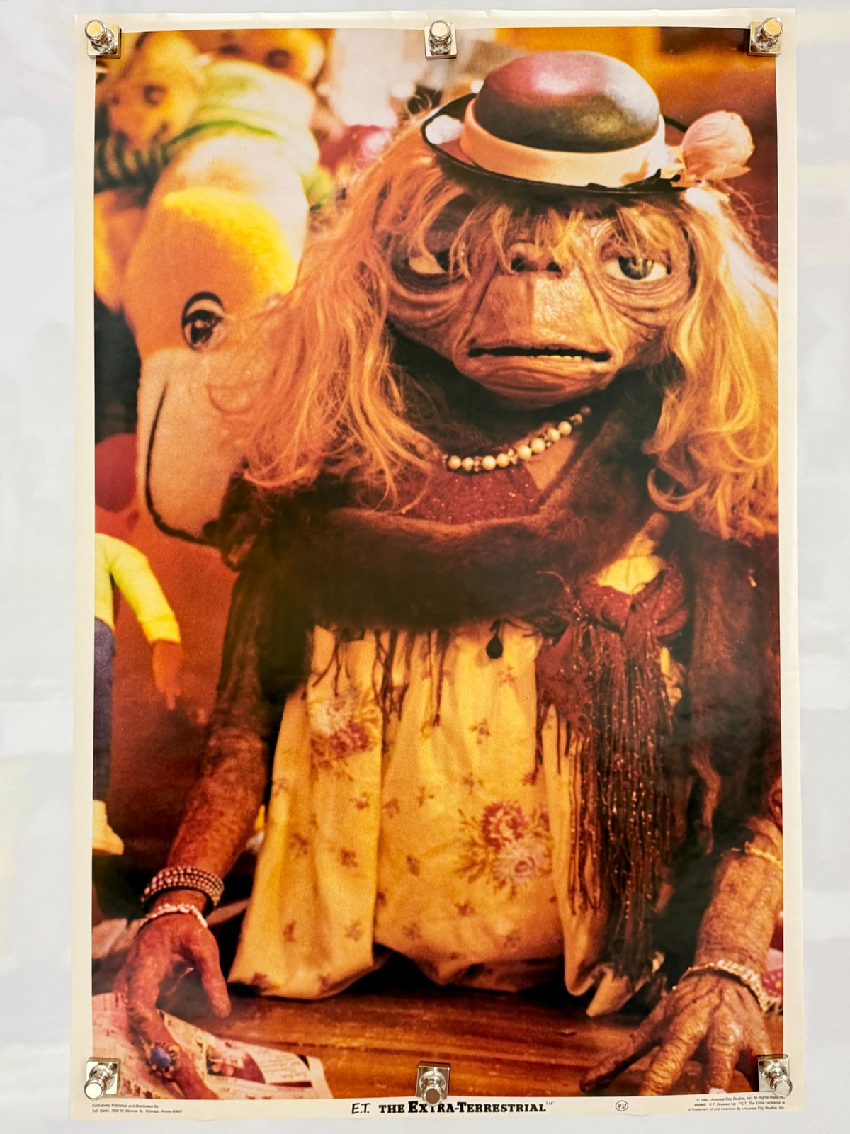 1982 E.T. The Extra-Terrestrial Dressed Up #2 licensed poster - full view