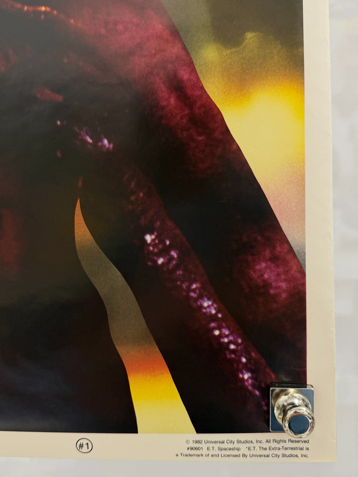 E.T. Spaceship #1 poster lower right copyright detail