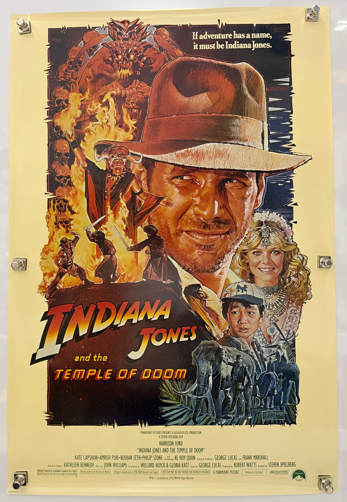 Indiana Jones and the Temple of Doom 2008 original promotional 27x40 movie poster